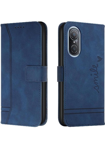 Telefon Kılıfı Için Huawei Nova 9 Se Kart Yuvaları Kapak Pu Deri El Kayışı (Yurt Dışından)