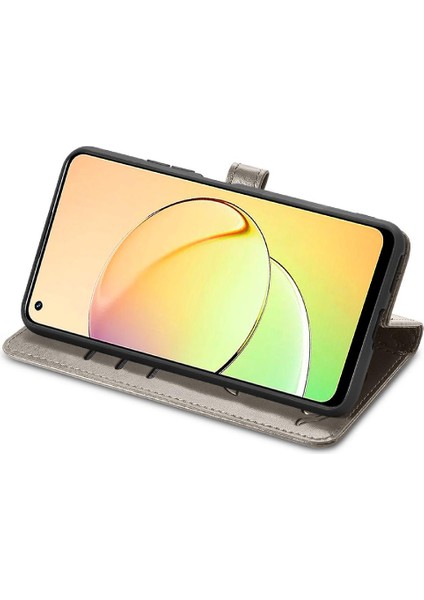 Realme 10 Flip Kapak Kılıf Için Kılıf Kısa Kayış Karikatür Hayvanlar (Yurt Dışından)