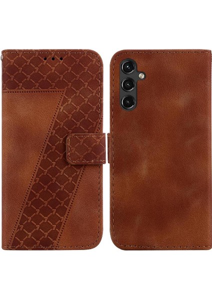 Telefon Kılıfı Için Samsung Galaxy A14 5g Kabartmalı Desen Cüzdan Flip Folio Pu (Yurt Dışından)