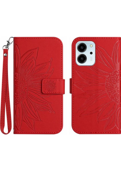 Onur 80 Se Kısa Kayış Flip Cüzdan Telefon Kılıfı Için Kart Yuvaları ile Pu (Yurt Dışından)