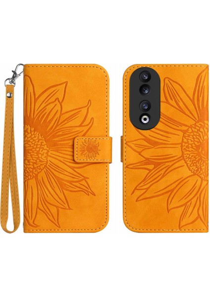 Kart Yuvaları Tutucu Kısa Kayış Flip Cüzdan Telefon Pu ile Onur 90 Için Kılıf (Yurt Dışından)