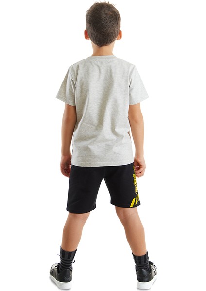 Inşaat Araçları Erkek Çocuk T-Shirt Şort Takım