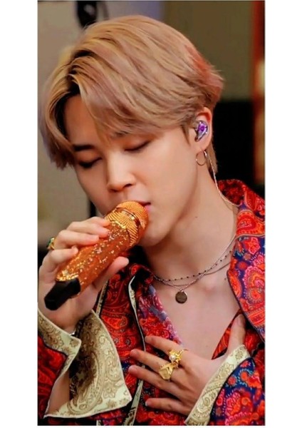 Kpop Bts Jimin Şeffaf Boncuklu Kolye