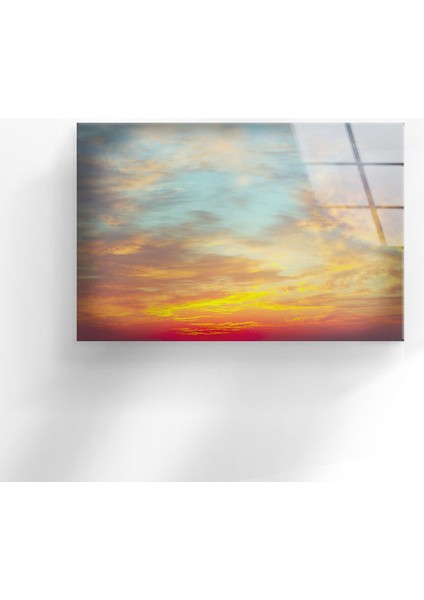 Gün Batımı Temperli Cam Duvar Tablosu fiyatları