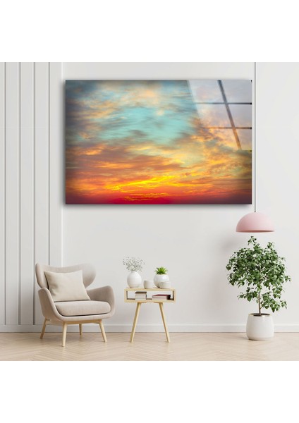Gün Batımı Temperli Cam Duvar Tablosu fırsatları