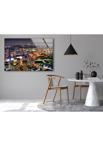 Japonya Şehir Manzarası Temperli Cam Duvar Tablosu indirimleri
