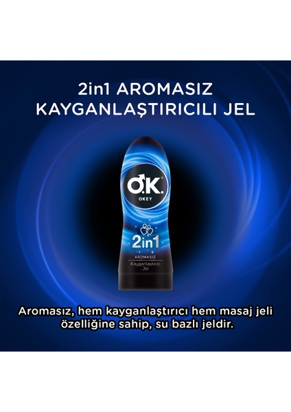 2in1 Aromasız Kayganlaştırıcı Jel 200 Ml