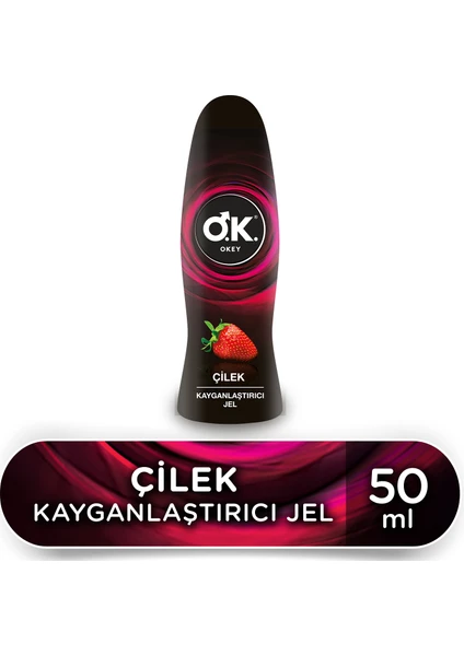 Okey Çilek Kayganlaştırıcı Jel 50 Ml