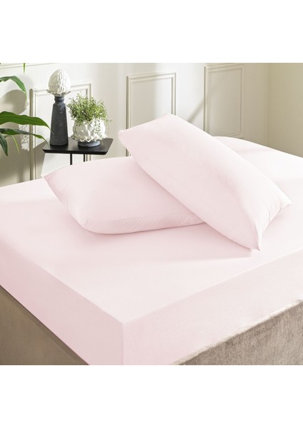 Color Dreams Ranforce Çift Kişilik Çarşaf Seti Pudra