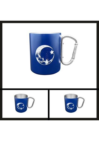 Uyguna-Yakala Lacivert OUT-1850 Orcamp Karabina Saplı Çelik Kupa BARDAK-MLZ.271