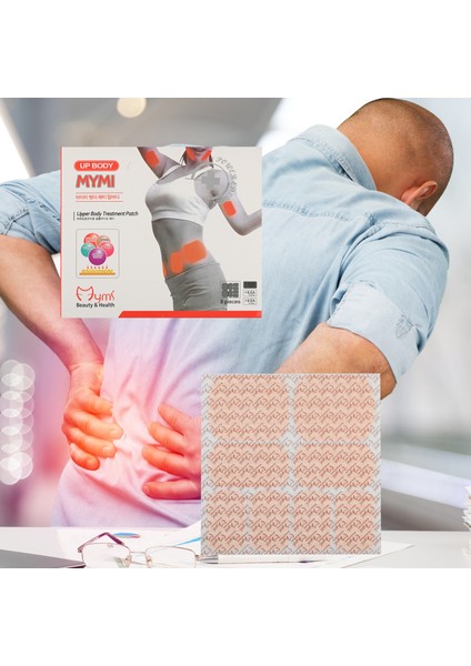 5 Paket 40 Adet Üst Vücut ve Göğüs Bakım Bantları Bantları Isı Bantları UPBODY41