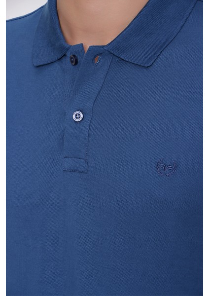 Erkek Marine Basic Polo Yaka Dynamic Fit T-Shirt indirimleri