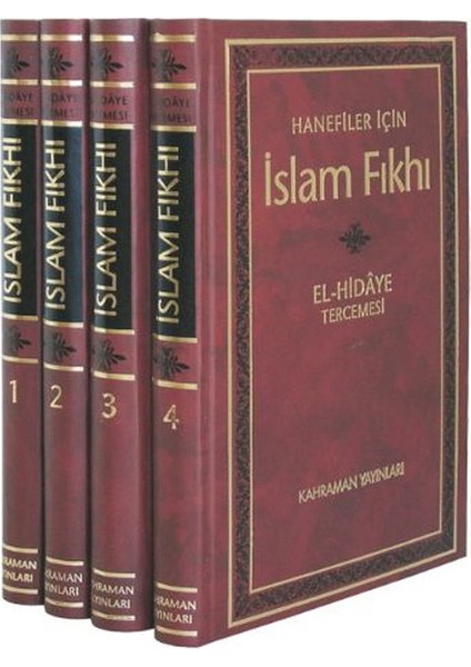 Islam Fıkhı / El-Hidaye Tercemesi (4 Cilt Şamua Kağıt)