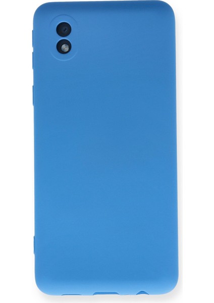 Samsung Galaxy A01 Core Kılıf Nano Içi Kadife Silikon - Mavi 300099