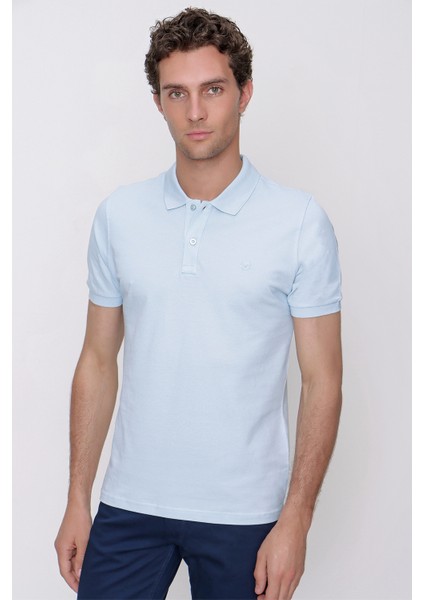 Erkek A. Mavi Basic Polo Yaka Dynamic Fit T-Shirt