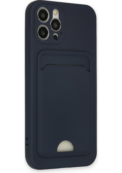 Iphone 12 Pro Kılıf Kelvin Kartvizitli Silikon - Lacivert 300099