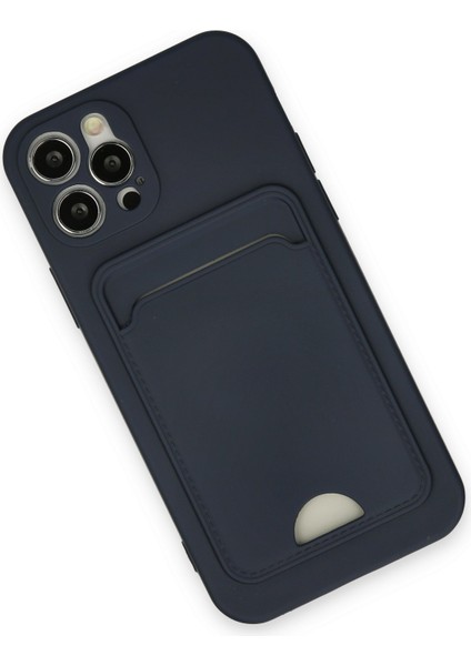 Iphone 12 Pro Kılıf Kelvin Kartvizitli Silikon - Lacivert 300099