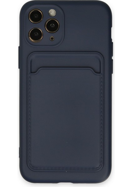 Iphone 11 Pro Kılıf Kelvin Kartvizitli Silikon - Lacivert 300099