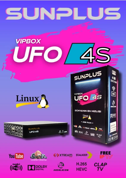 Vıpbox Ufo 4s Uydu Alıcısı