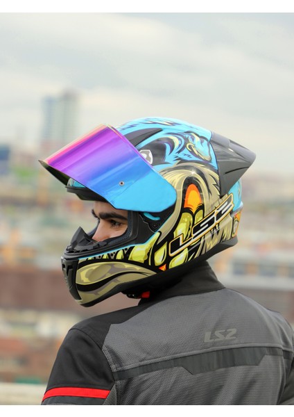 Rapıd 2 Race Neo Mavi-Mor Kask modelleri