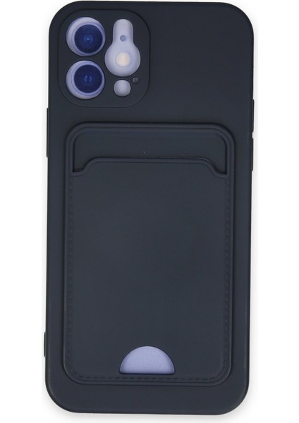 Iphone 12 Kılıf Kelvin Kartvizitli Silikon - Lacivert 300099