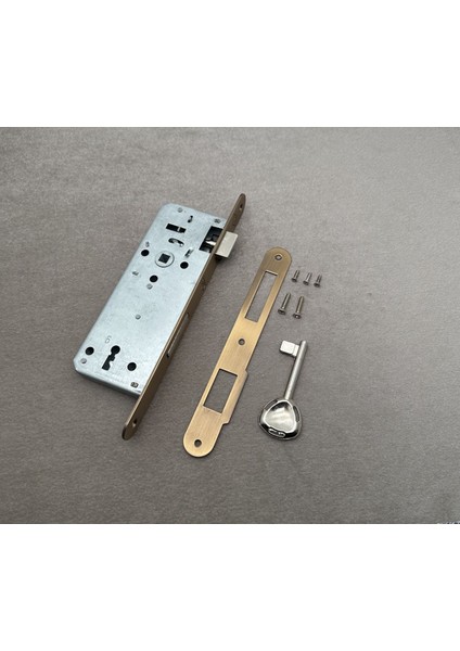Özen Handles Oval İç Kapı Oda Kilidi Gömme Kilit 45/90/18 Siyah 3 Adet