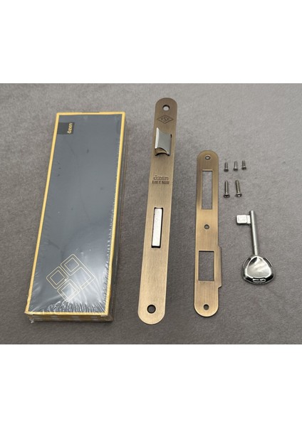 Özen Handles Oval İç Kapı Oda Kilidi Gömme Kilit 45/90/18 Siyah 3 Adet