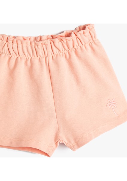 Basic Şort Beli Lastikli Işleme Detaylı Pamuklu modelleri