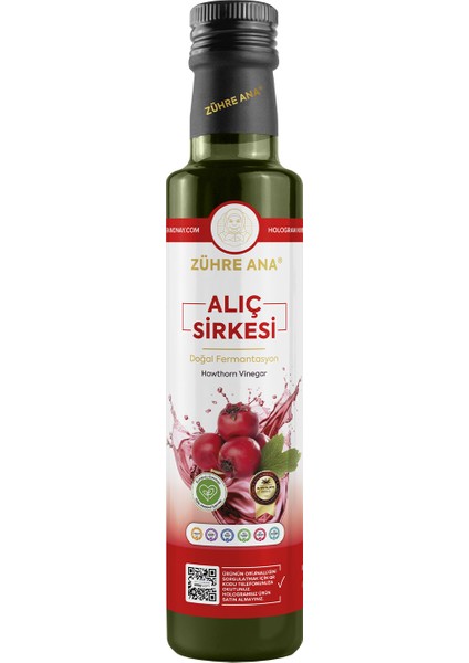 Zühre Ana Alıç Sirkesi Doğal Fermantasyon Hawthorn Vinegar 500 ml