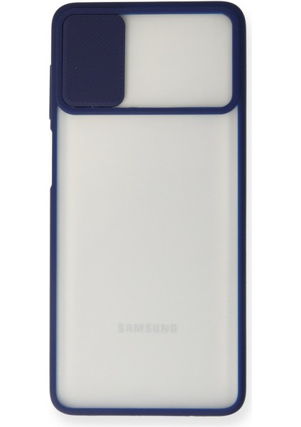 Samsung Galaxy M51 Kılıf Palm Buzlu Kamera Sürgülü Silikon - Lacivert 300099 fiyatları