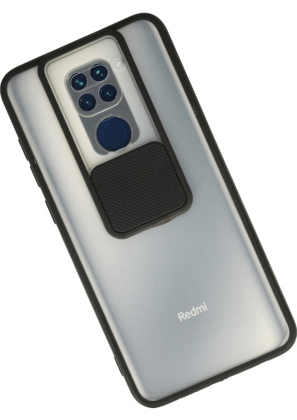 Xiaomi Redmi Note 9 Kılıf Palm Buzlu Kamera Sürgülü Silikon - Siyah 300099 fiyatları