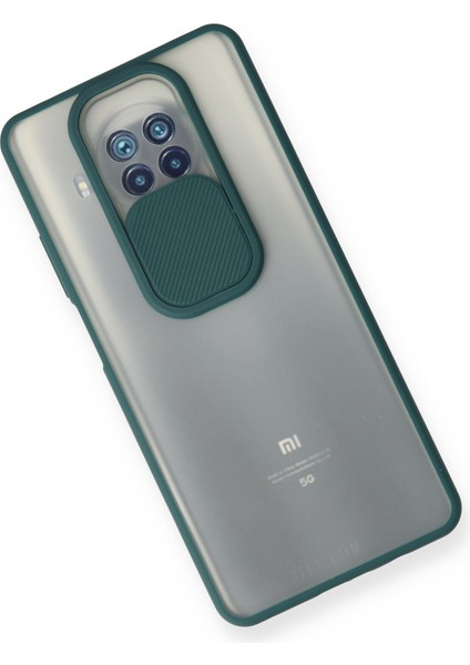 Xiaomi Mi 10T Lite Kılıf Palm Buzlu Kamera Sürgülü Silikon - Yeşil 300099