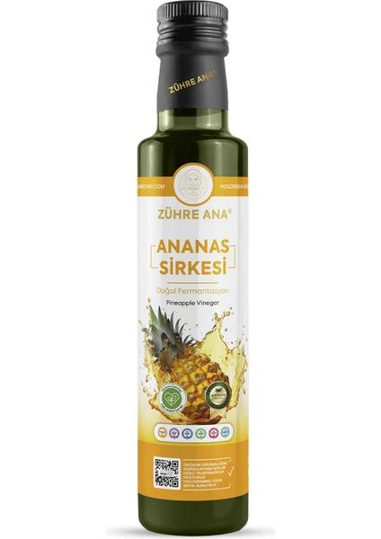 Zühre Ana Ananas Sirkesi Doğal Fermantasyon Pineapple Vinegar 500 ml