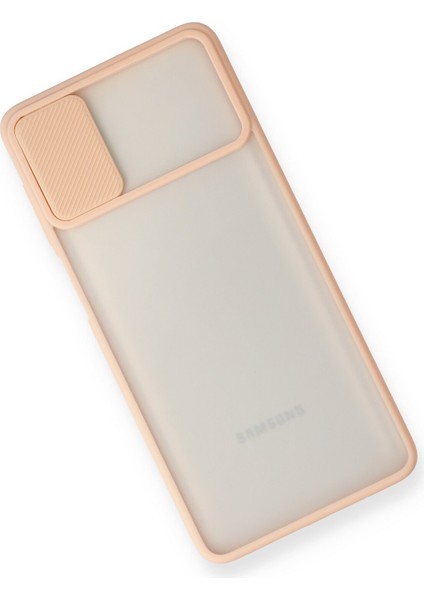 Samsung Galaxy M51 Kılıf Palm Buzlu Kamera Sürgülü Silikon - Pembe 300099 modelleri