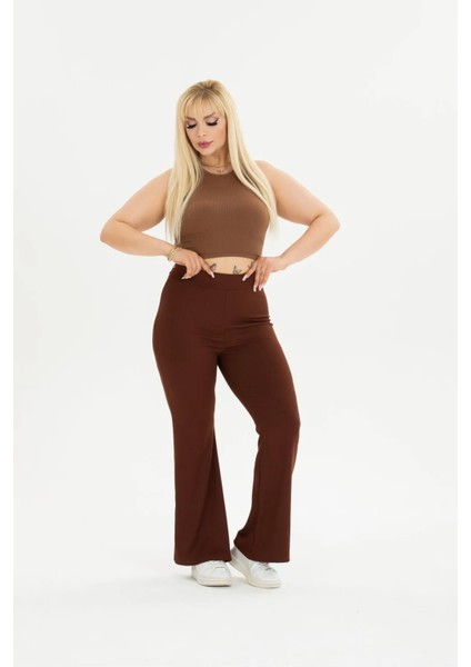 Kadın Büyük Beden Kışlık Içi Polarlı Şardonlu Fitilli Ispanyol Tayt Pantalon fiyatları