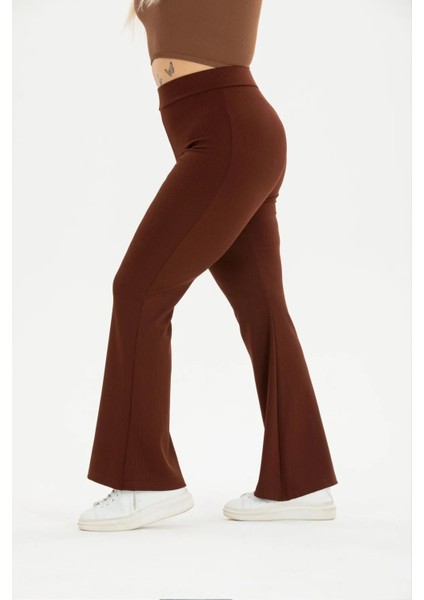 Kadın Büyük Beden Kışlık Içi Polarlı Şardonlu Fitilli Ispanyol Tayt Pantalon modelleri