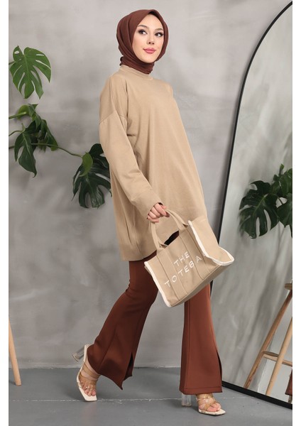 Vizon Soğuk İplik Merserize Salaş Triko Kazak fiyatları