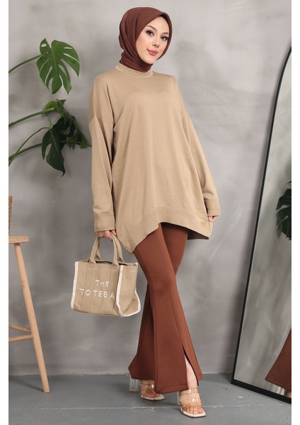 Vizon Soğuk İplik Merserize Salaş Triko Kazak modelleri