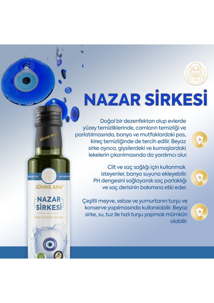 Nazar Sirkesi Water & White Vinegar 500 ml