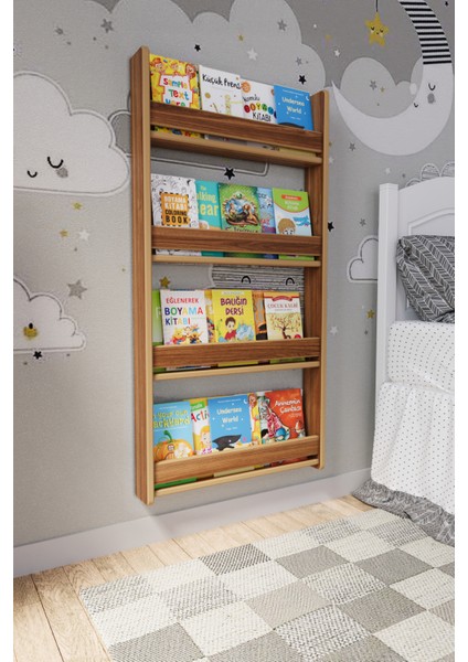 Montessori 4 Raflı Çocuk Kitaplığı 120*60 cm fiyatları