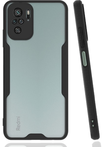 Xiaomi Redmi Note 10S Kılıf Platin Silikon - Siyah 300099