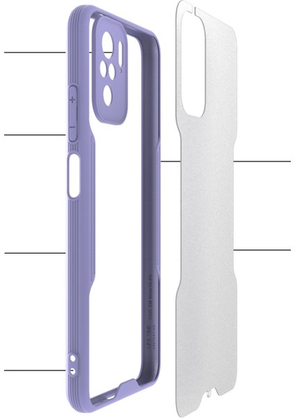Xiaomi Redmi Note 10S Kılıf Platin Silikon - Siyah 300099