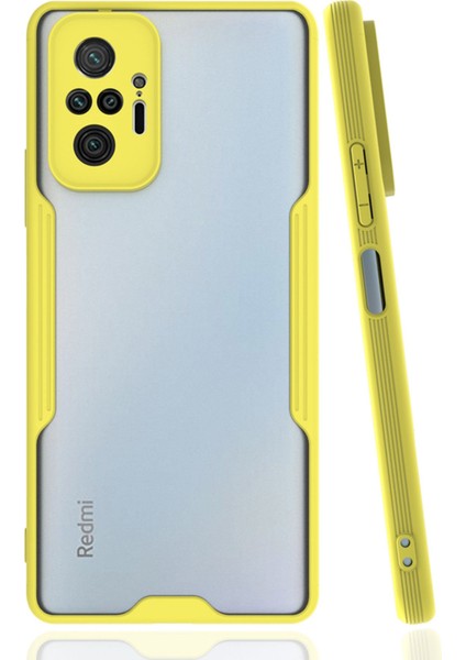 Xiaomi Redmi Note 10 Pro Kılıf Platin Silikon - Sarı 300099