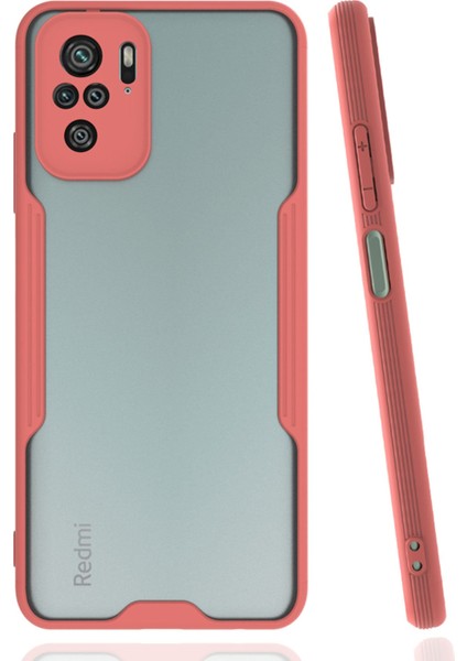 Xiaomi Redmi Note 10 Kılıf Platin Silikon - Pembe 300099