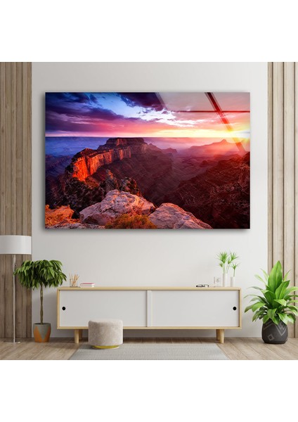 Büyük Kanyon Temperli Cam Duvar Tablosu