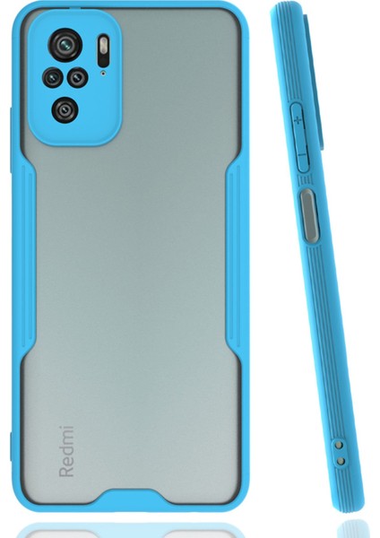 Xiaomi Redmi Note 10 Kılıf Platin Silikon - Mavi 300099