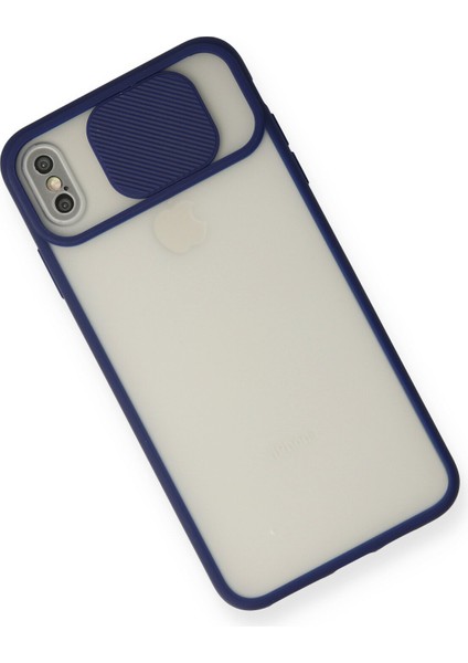 Iphone Xs Max Kılıf Palm Buzlu Kamera Sürgülü Silikon - Lacivert 300099 modelleri