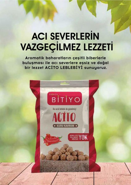 Anında Bitiyo Acito Leblebi Kuru Kavrum Leblebi 75 gr