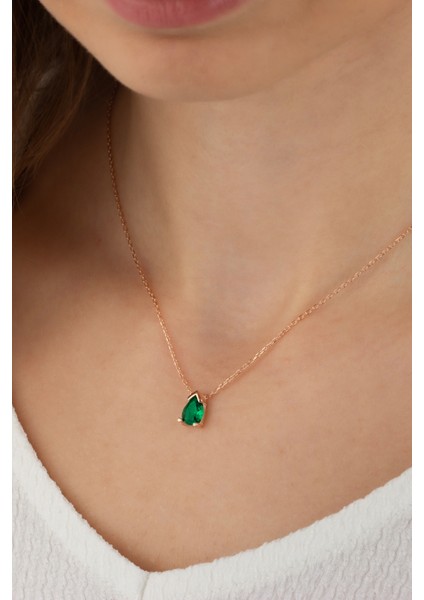 925 Ayar Gümüş Damla Kolye