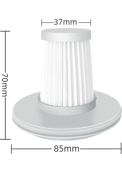 Xiaomi Mite Temizleme Elektrikli Süpürge MJCMY01DY ile Uyumlu 5 Adet Hepa Filtre (Yurt Dışından)